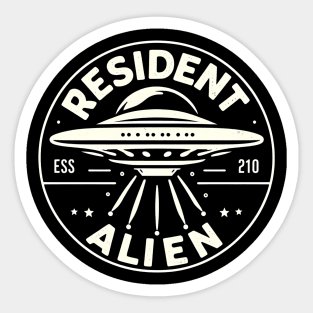 Resident Alien UFO Sticker